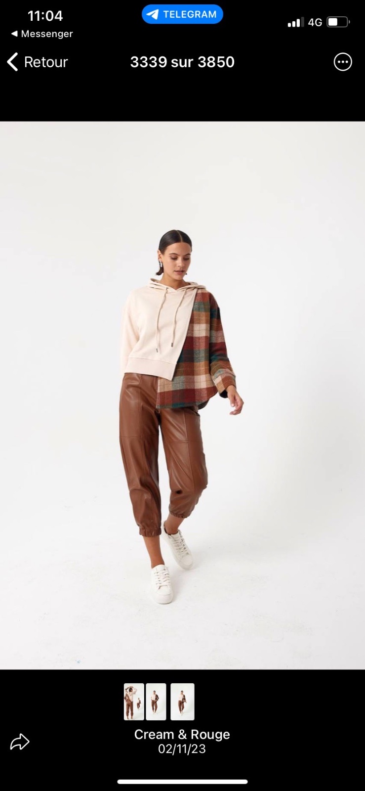Pantalon cuir