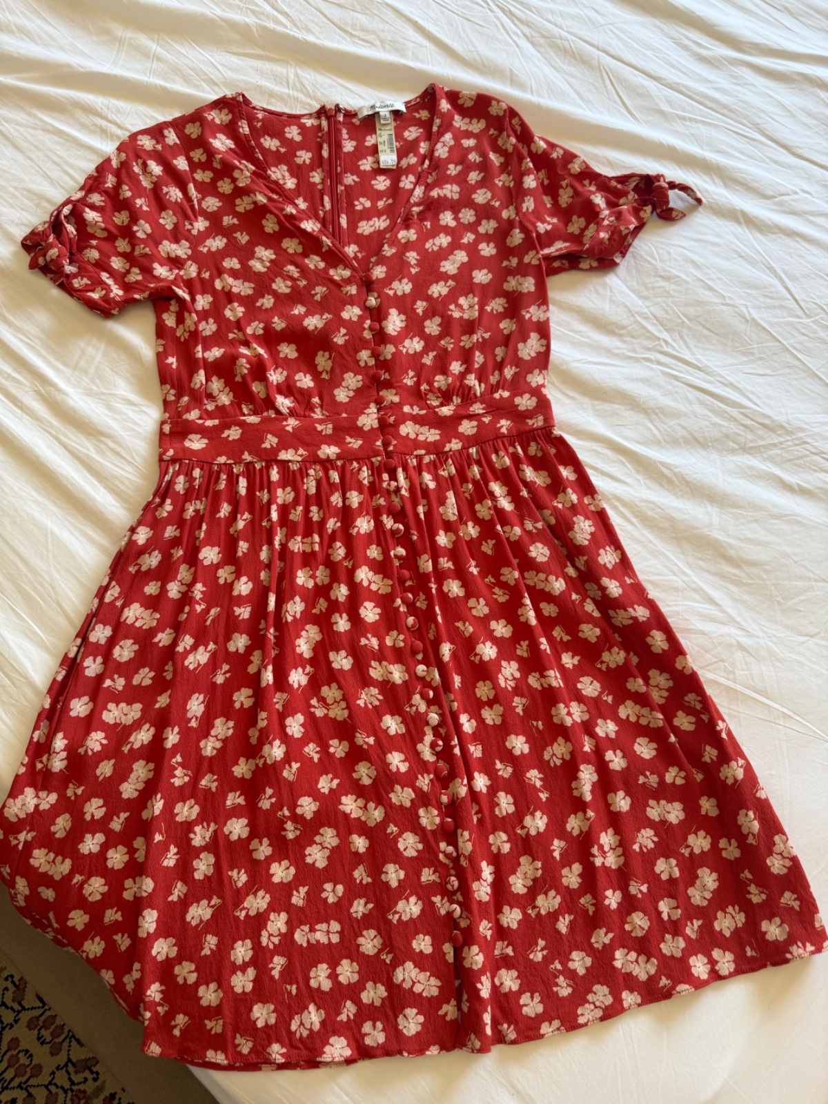 Robe courte fleurie