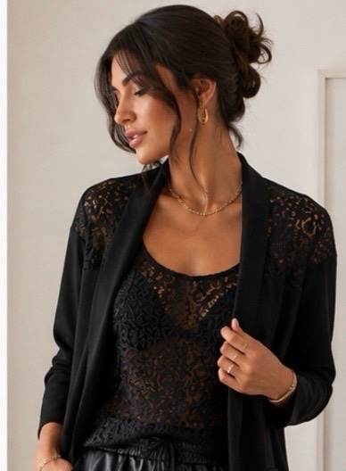 🛍️ Gilet C&A dentelle et laine légère