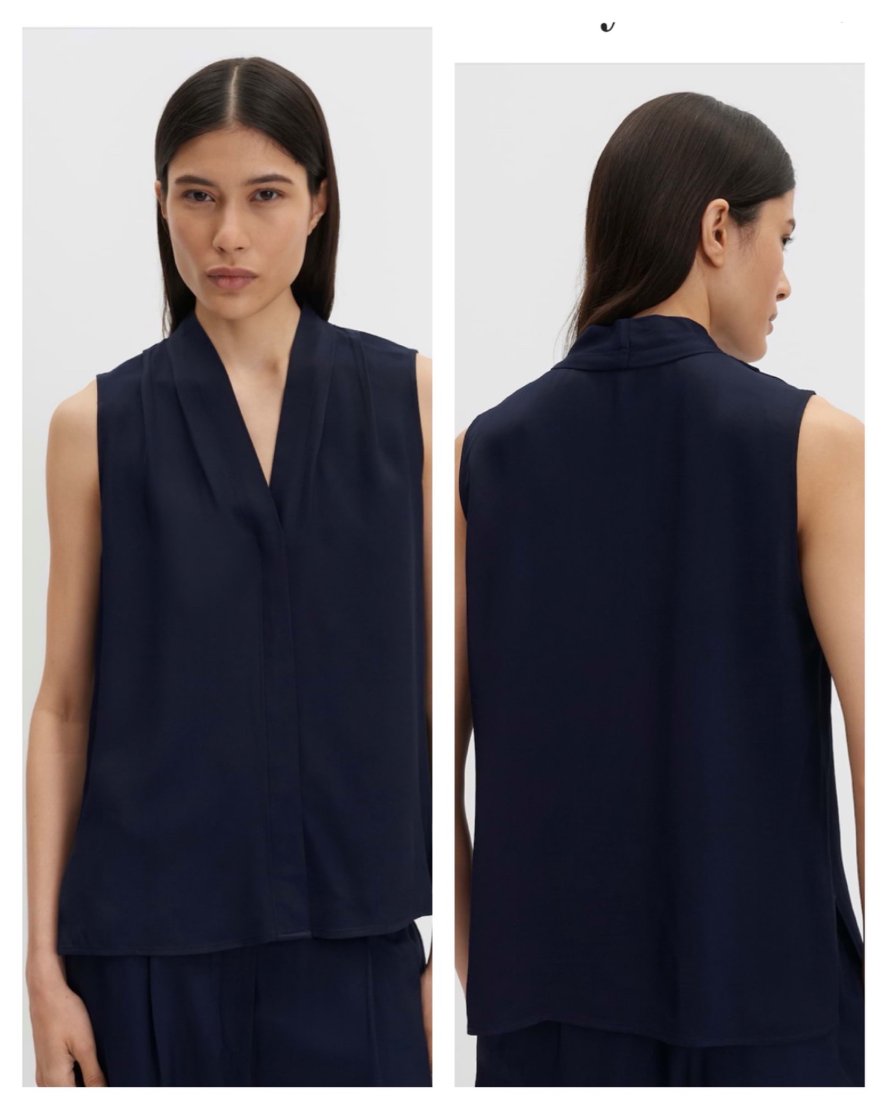 Blouse de la marque shein de couleur bleu marine 