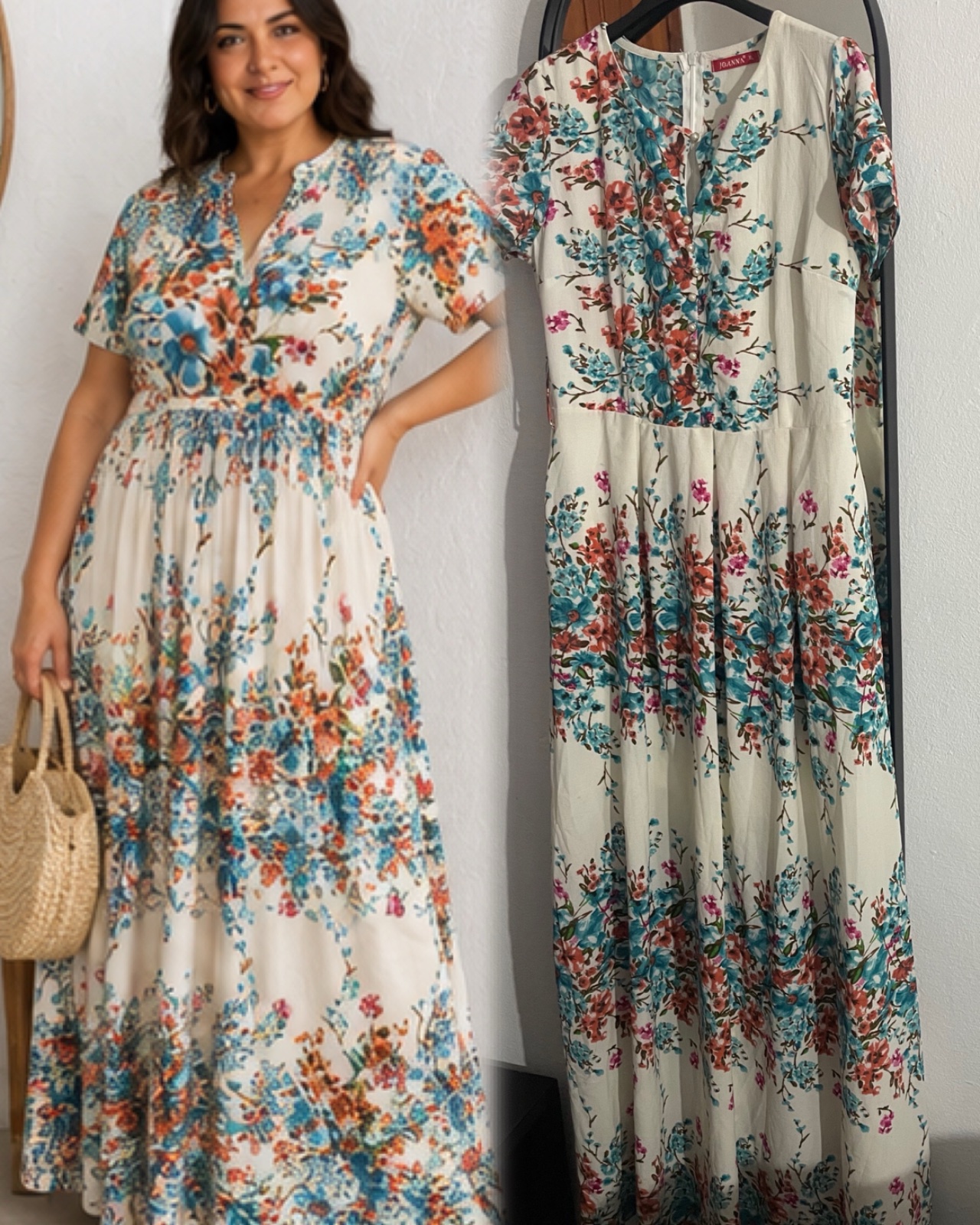 🌸 Robe fleurie maxi longue