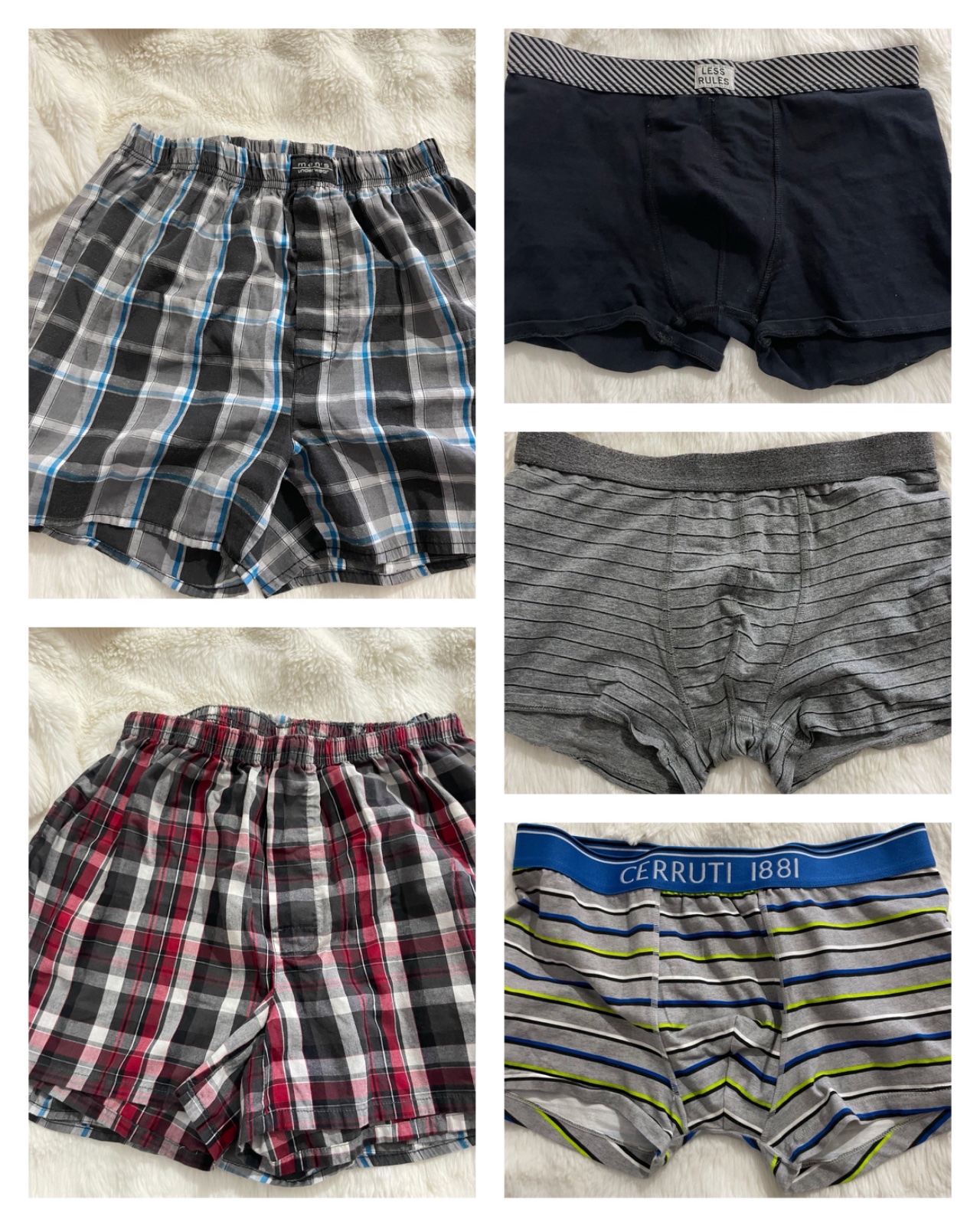Lot de 5 boxers pour homme – Taille S.