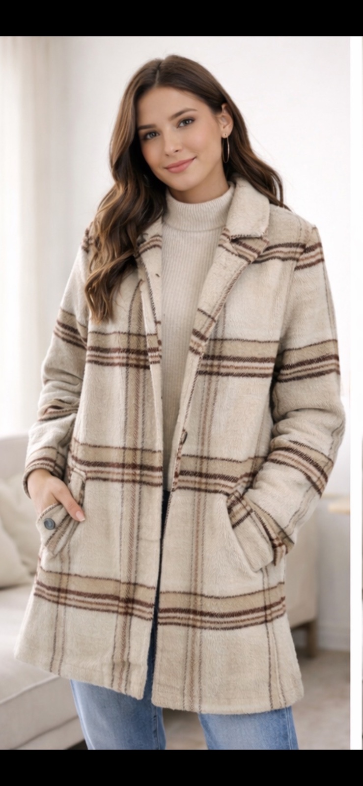 Manteau en laine style veste