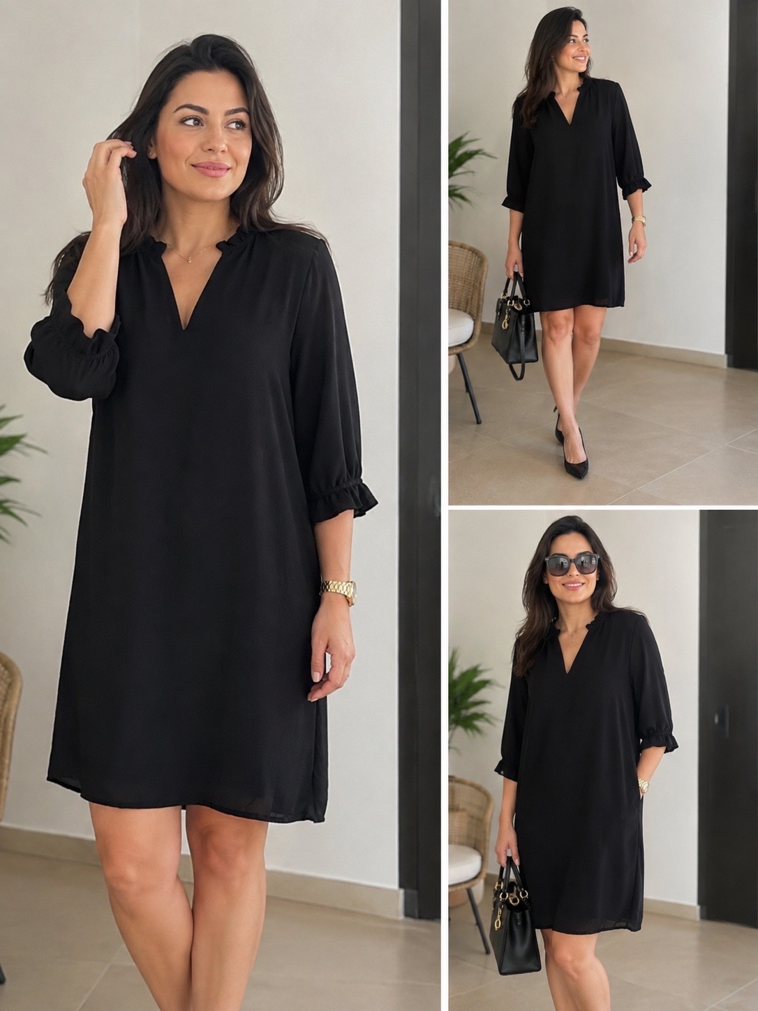 Robe tunique H&M noire – Taille 44 🖤