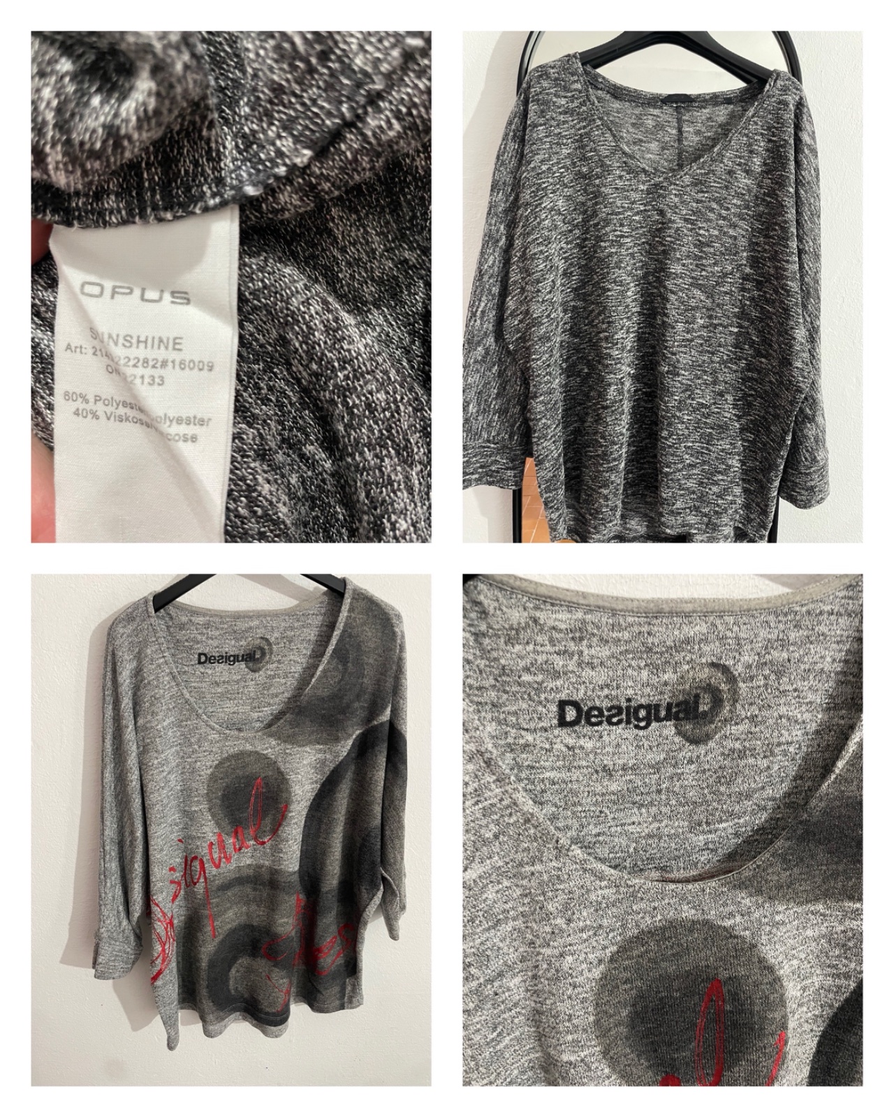 Lot de pulls sport chic gris – Taille L/XL