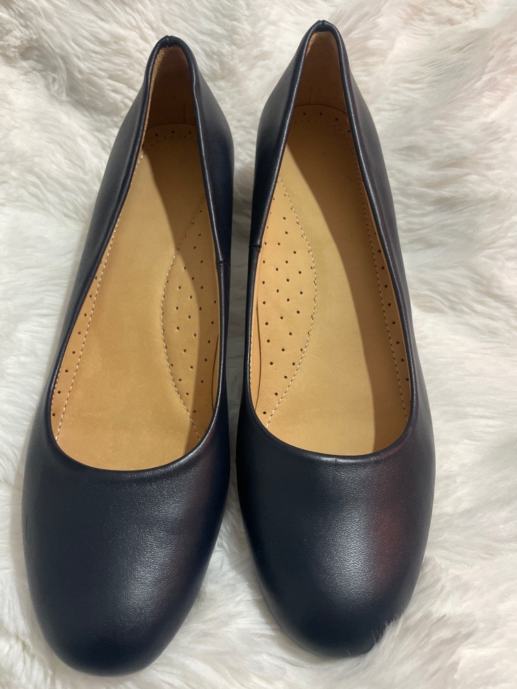 Chaussures Femme Neuves En Cuir - Talon 2cm, Sangle - Pointure 40 - Noir - Neuf Avec Emballage