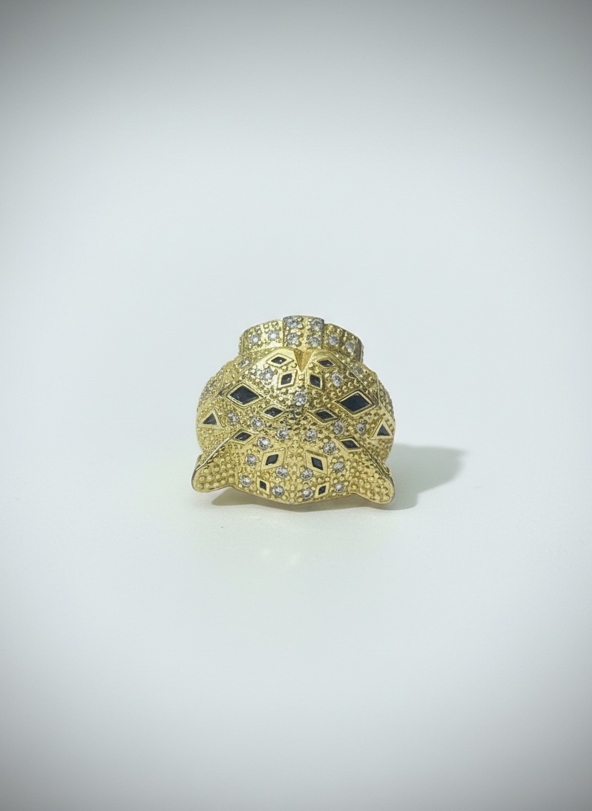Bague jaguar en acier inoxydable