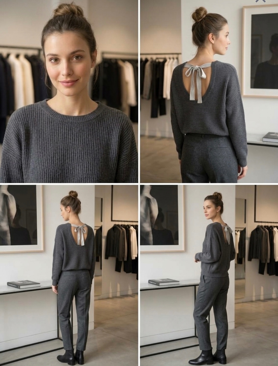 Pull en maille côtelée Zara – Taille S