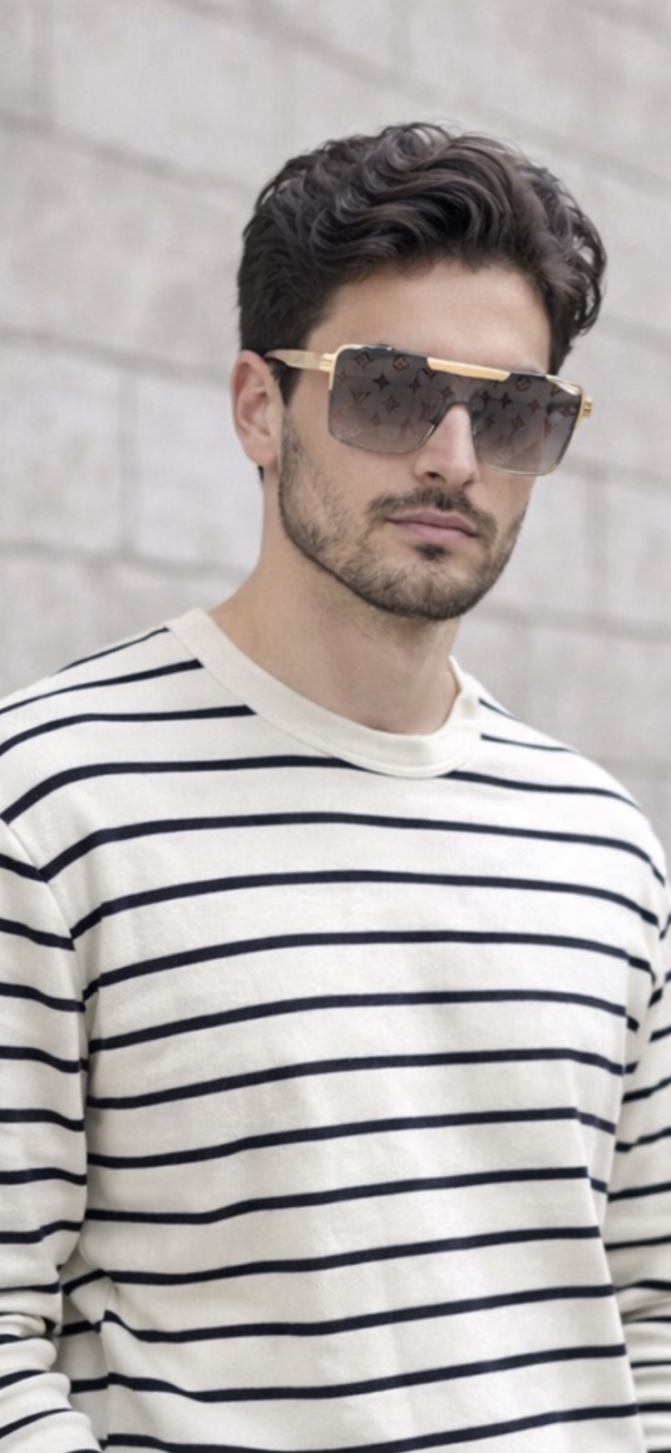 Lunettes style LV pour homme 