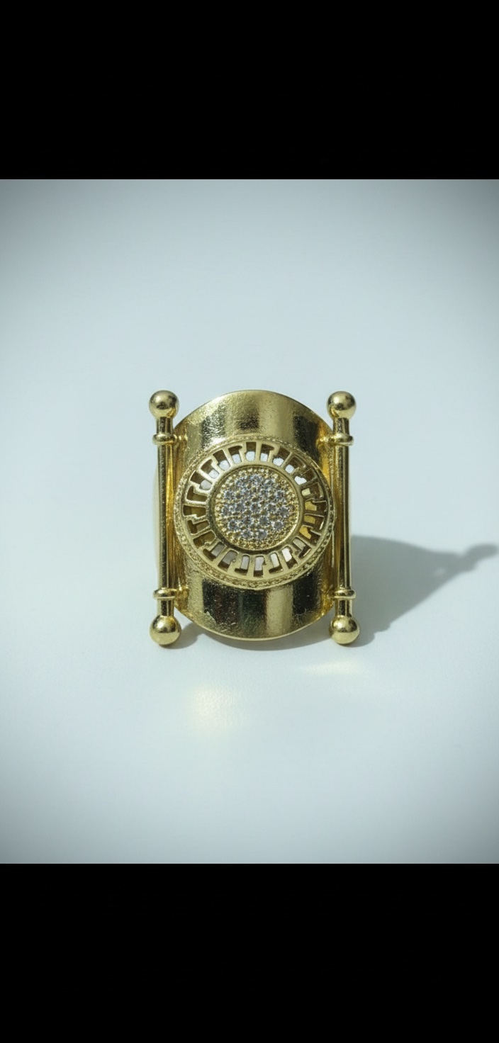 Bague Lyra en acier inoxydable – Neuve, jamais portée