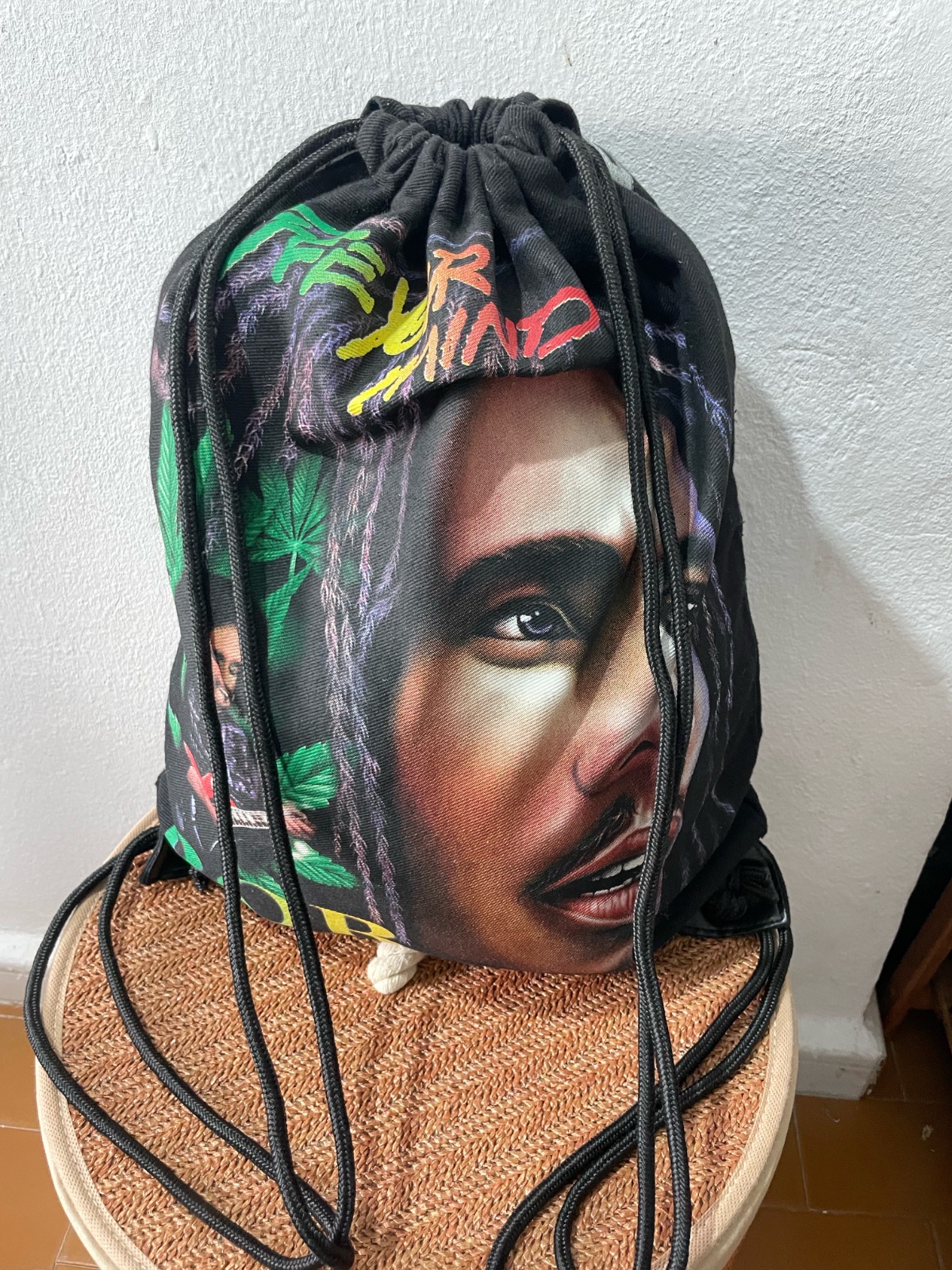 Sac à dos à cordons Bob Marley