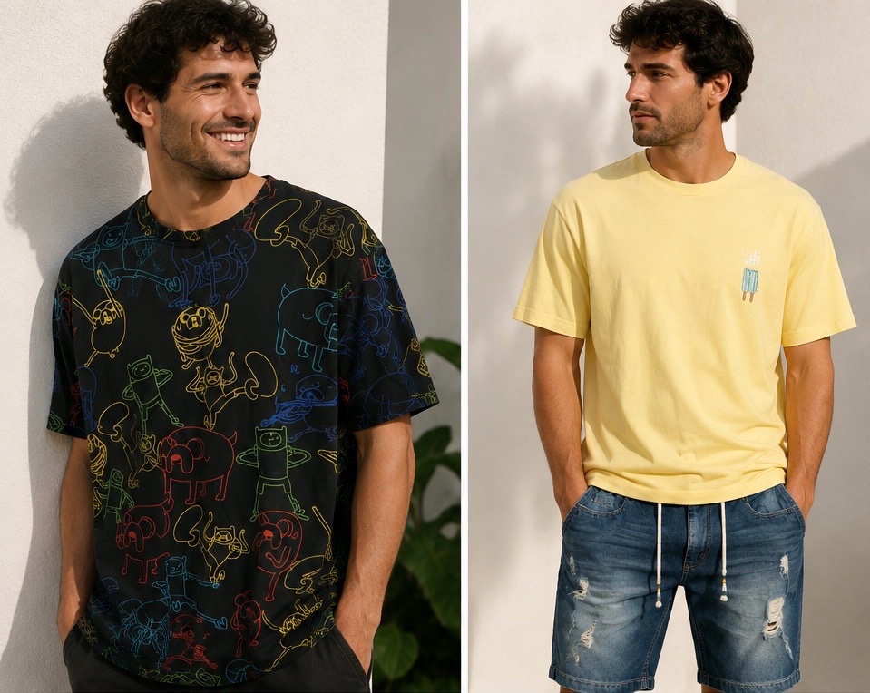 Lot de 2 tee-shirts homme – Taille L 👕✨