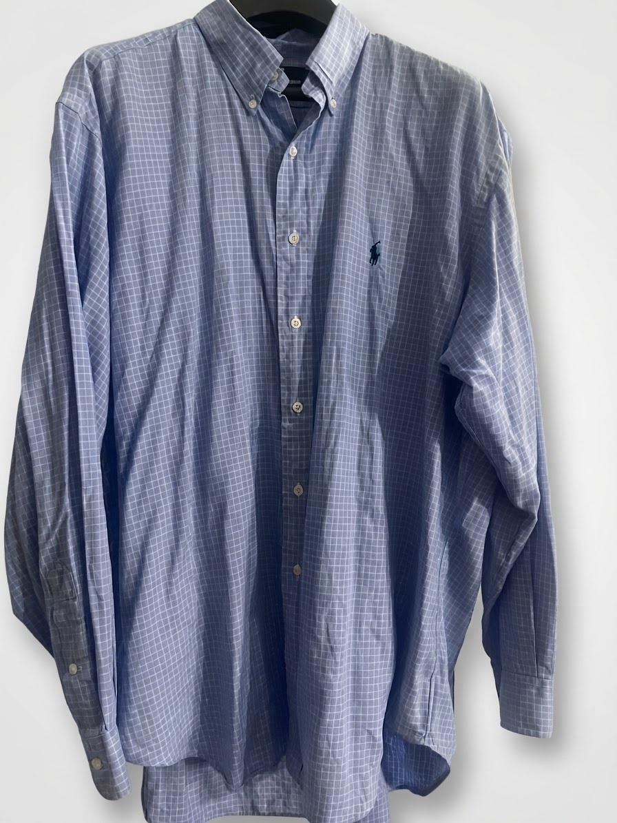 Ralph Lauren Standard Carreaux Chemise Décontracté Habillé Hommes coupe "Classic Fit"