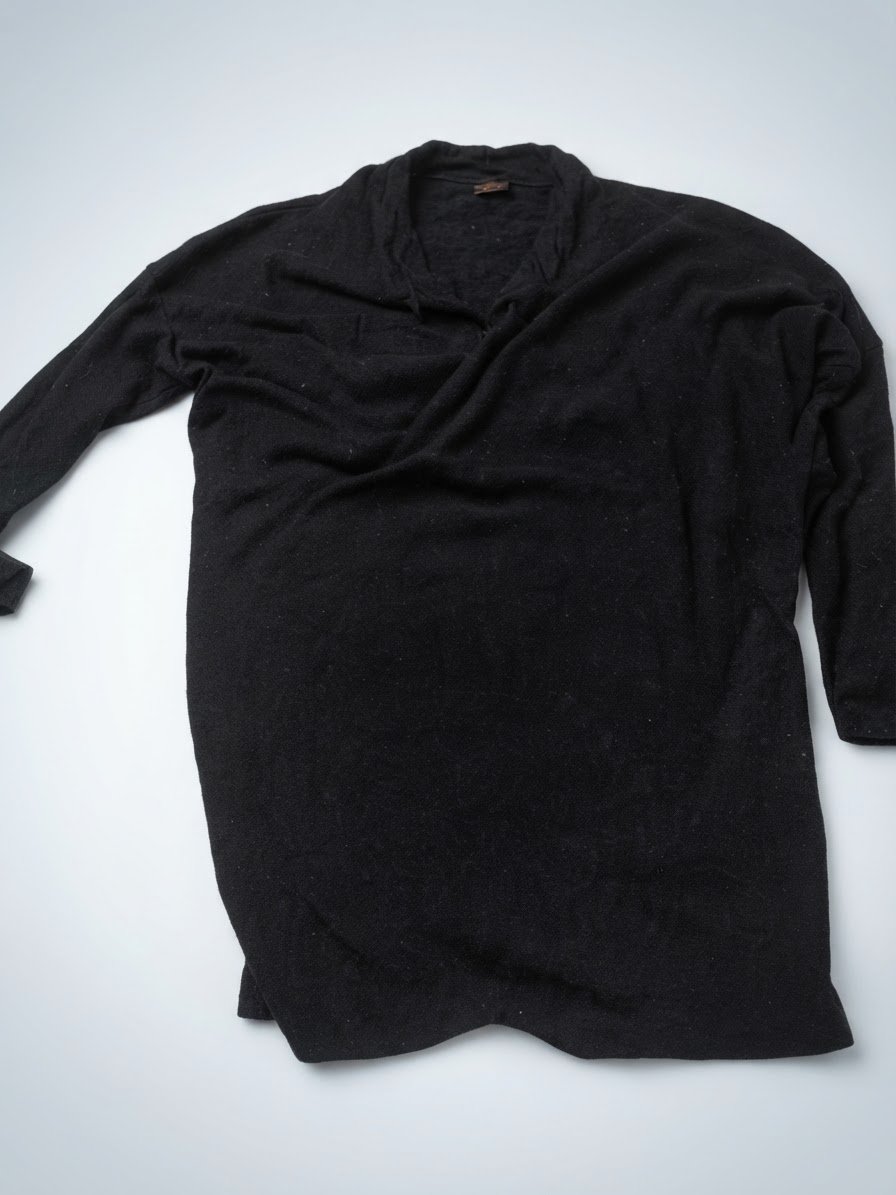 Pull noir long