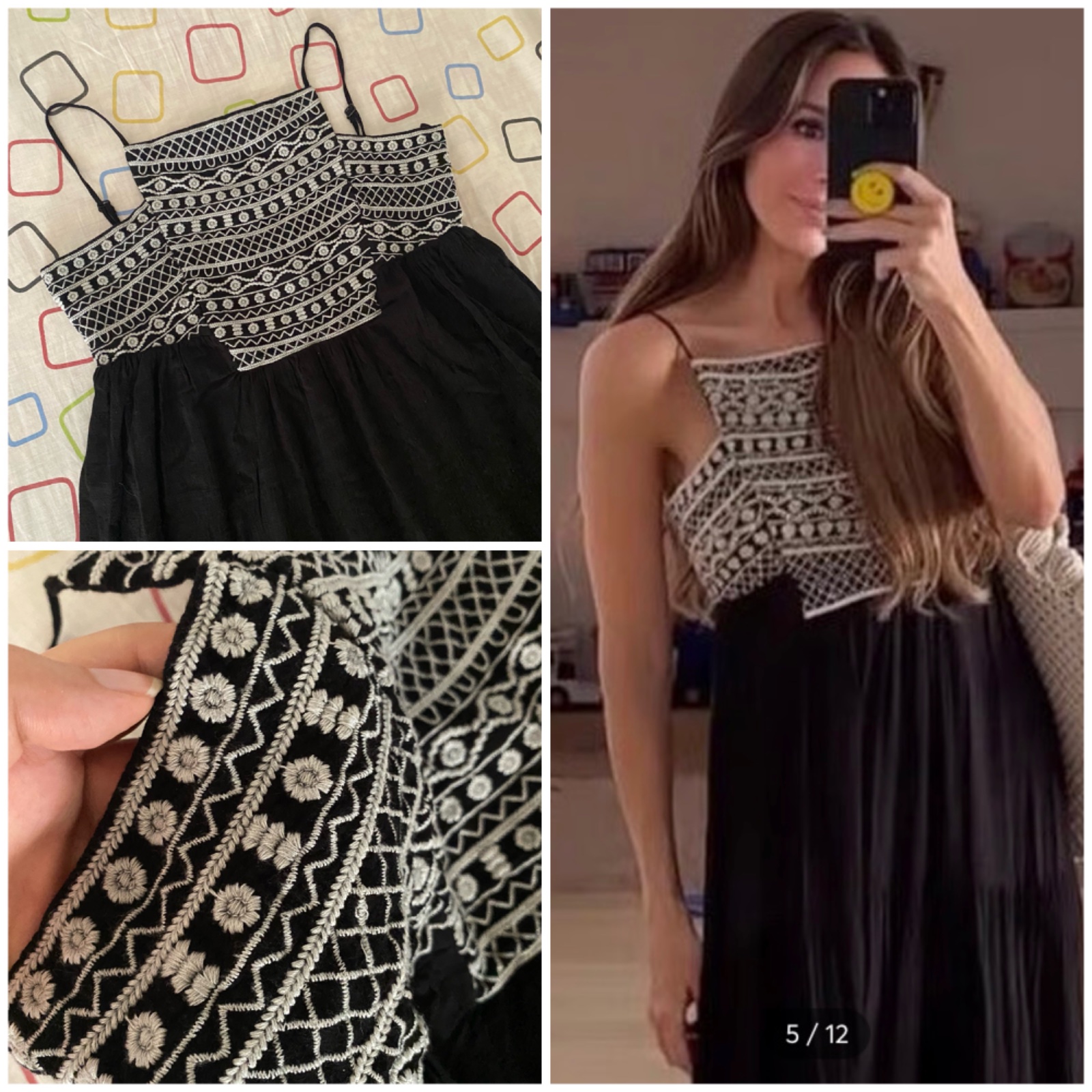 Robe longue broderie 🤍🤍💫