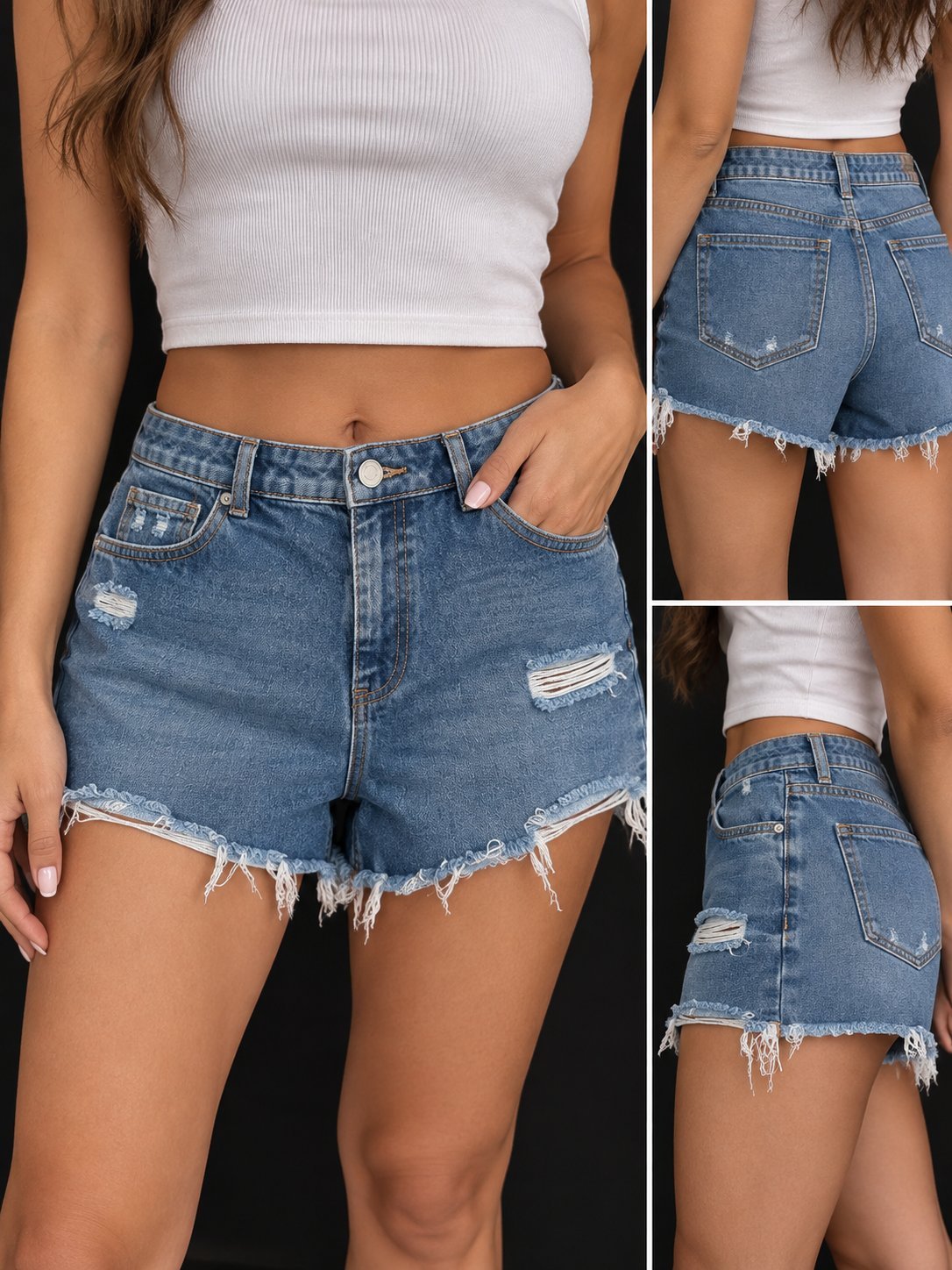 🩵 Short en jean Primark – Taille 42
