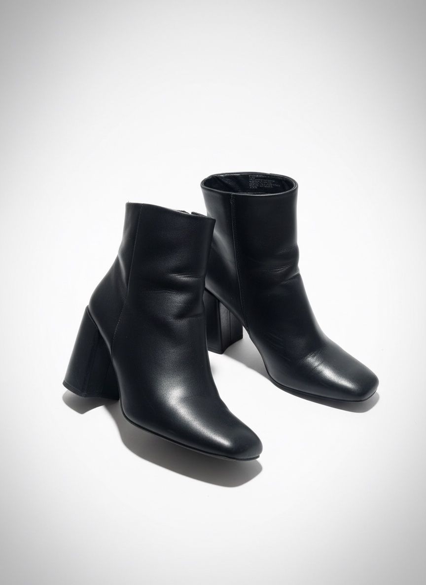 Botines noirs à talons hauts 