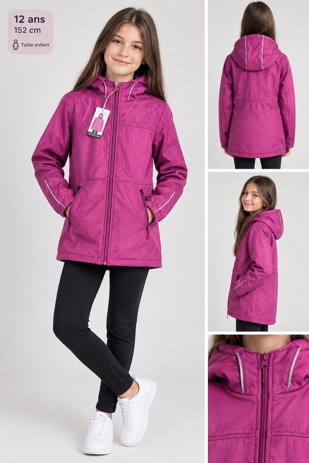 Veste softshell Active Touch Kids pour fille 💗 neuve avec étiquette 