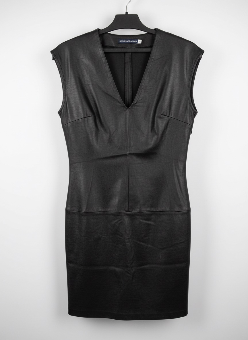 Robe noir semi cuir