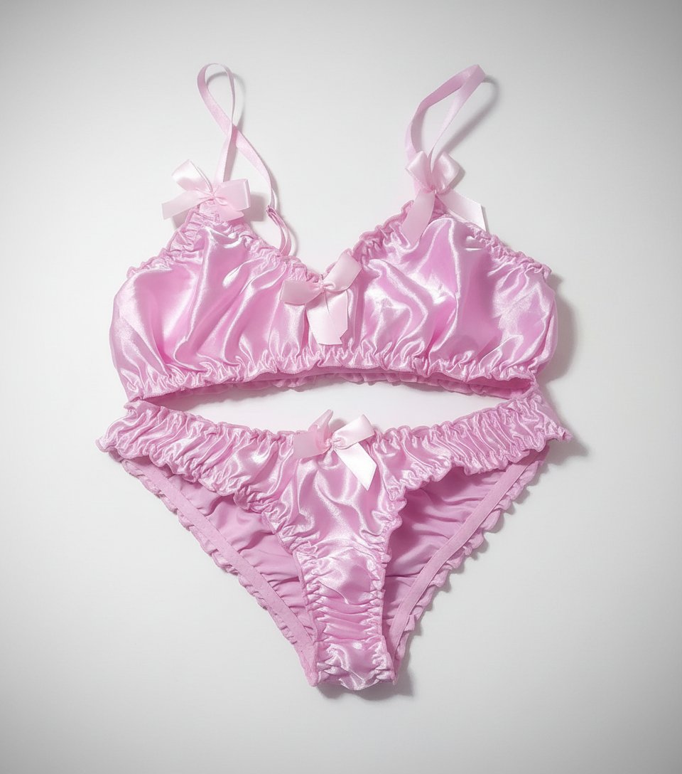 Ensemble lingerie rose