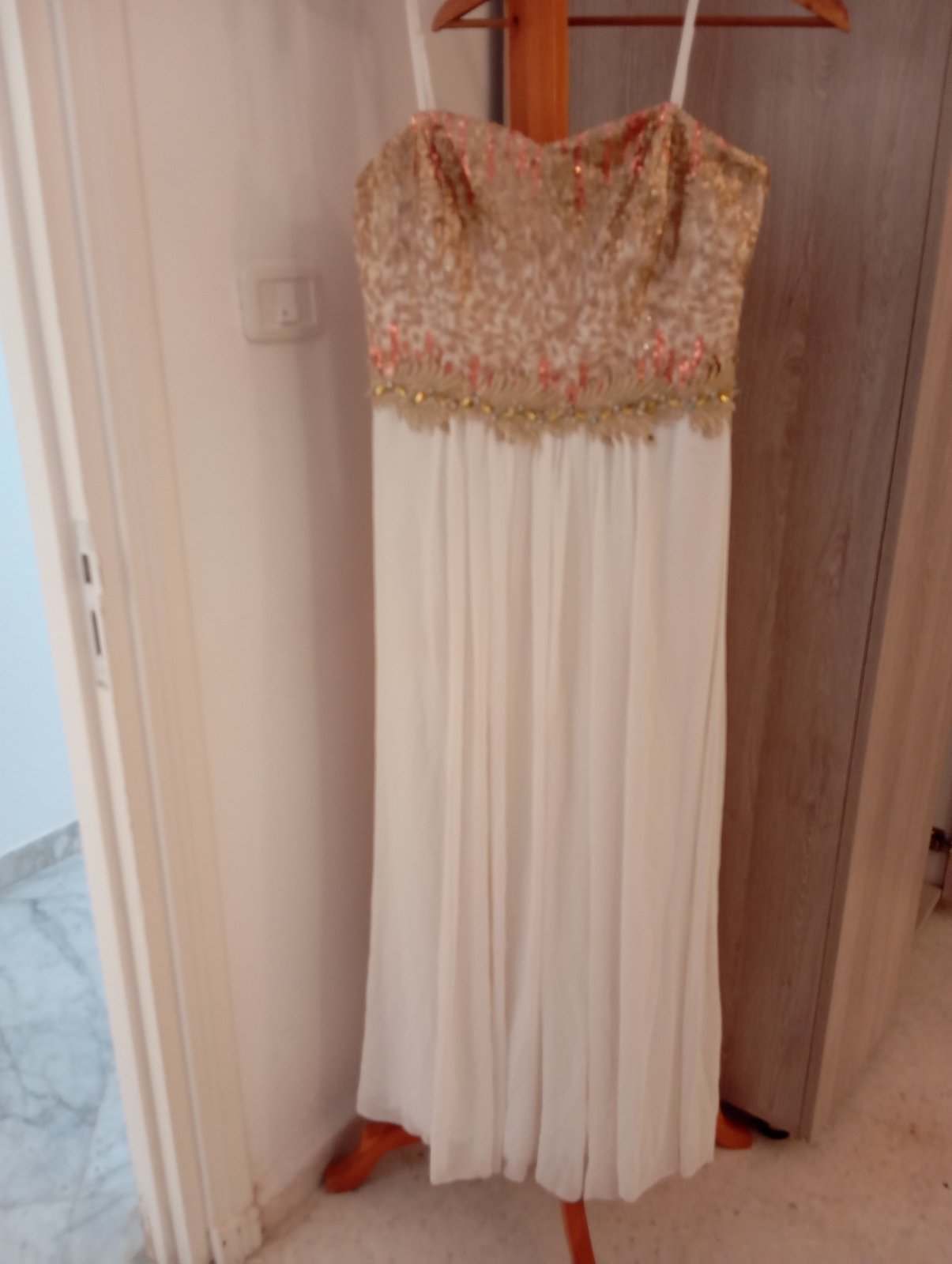 Robe soirée en mousseline importée 