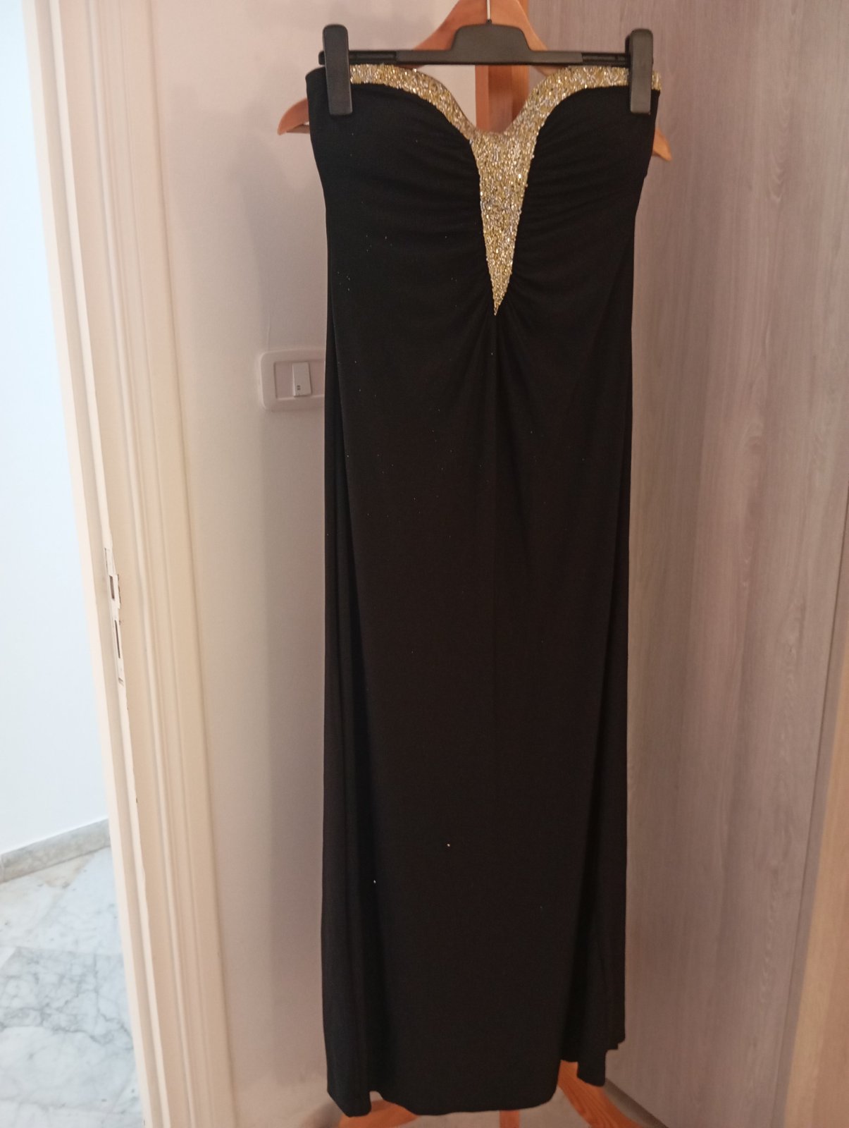 Robe soirée drapée importée 