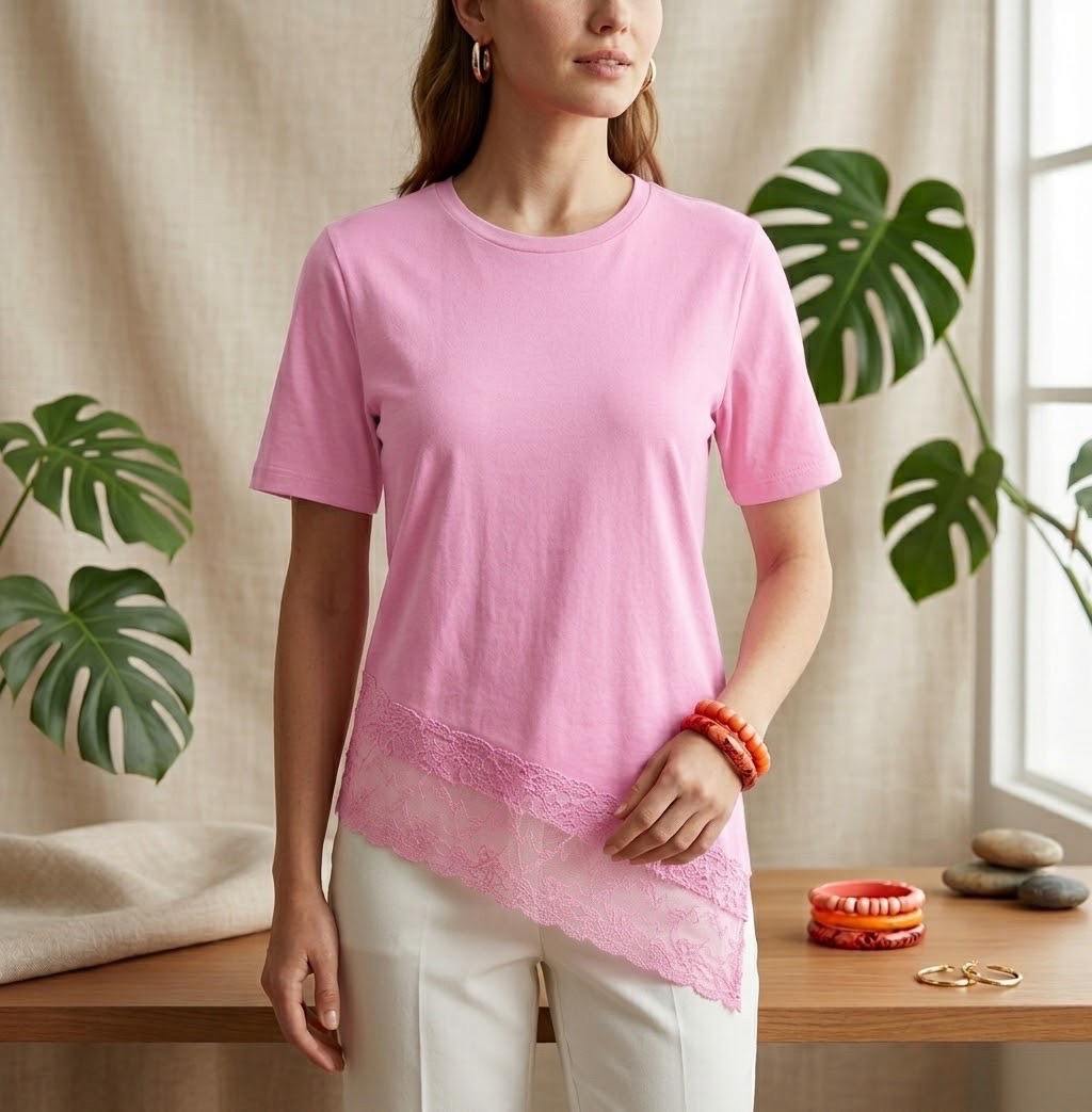 Pull avec dentelle tendance