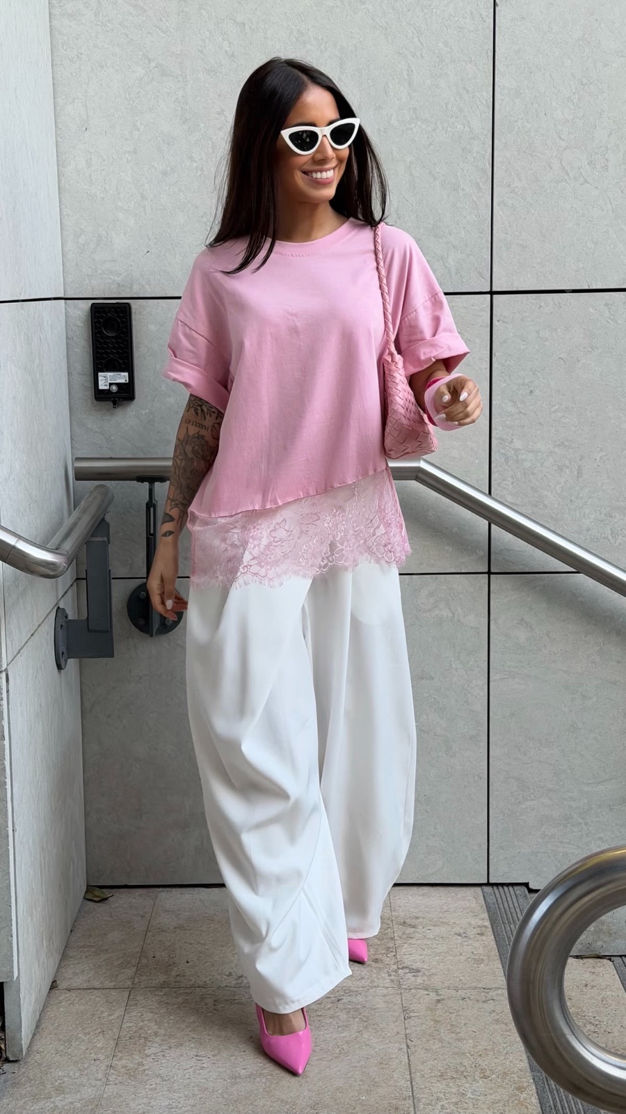 T shirt dentelle / pull oversize