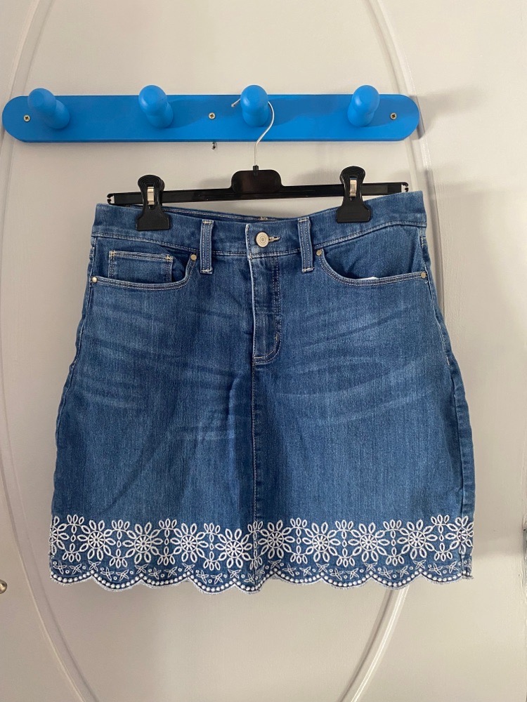 Jupe denim avec short / denim skirt / skort 