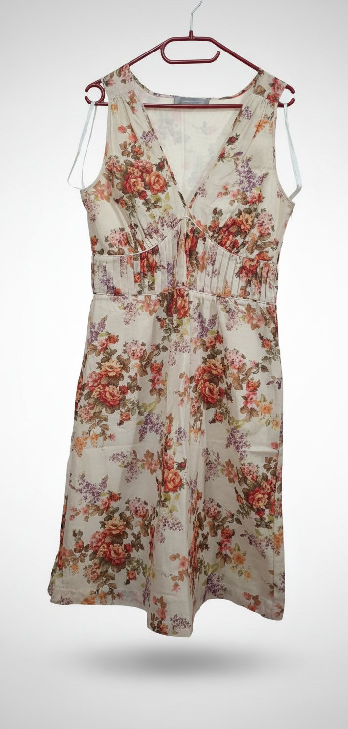 Robe en coton satiné 
