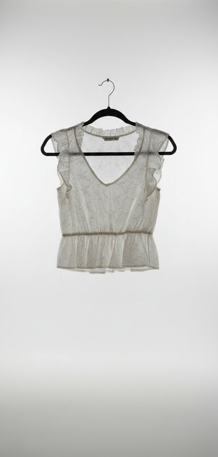 Blouse blanche guipure anglaise 