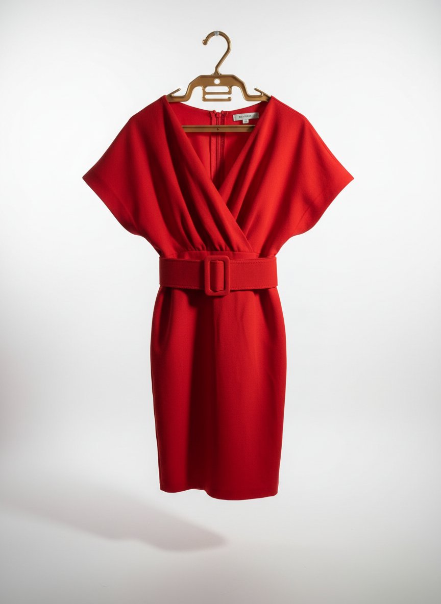 Robe courte rouge 
