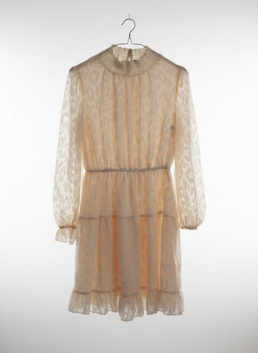 Robe courte beige 