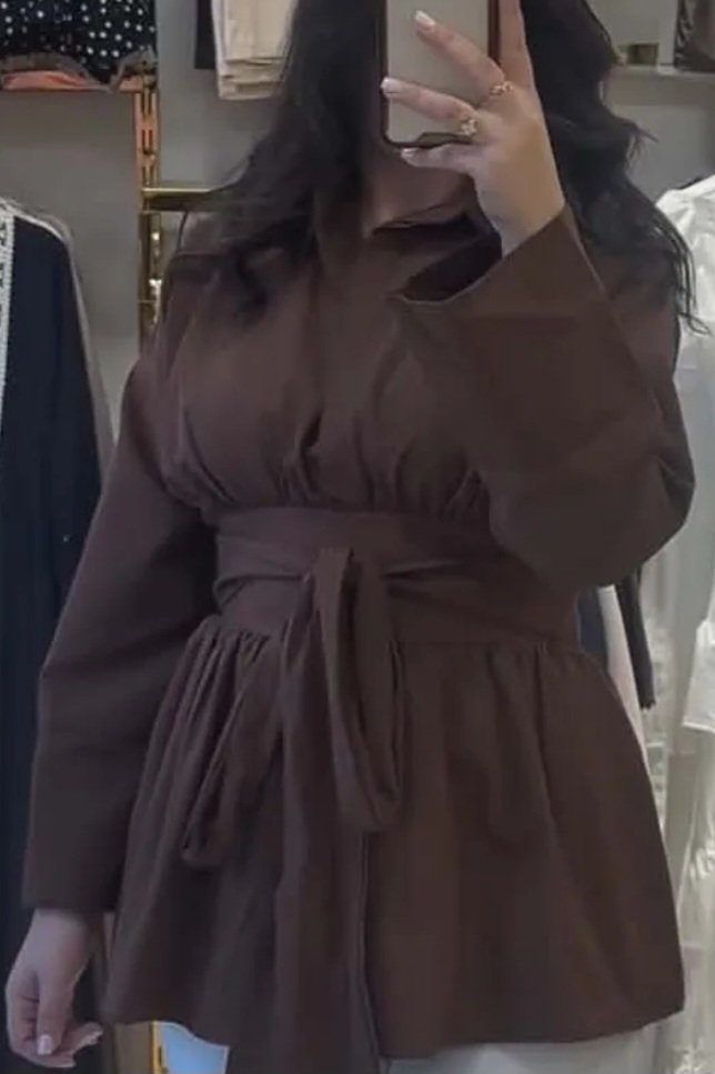 Chemise marron