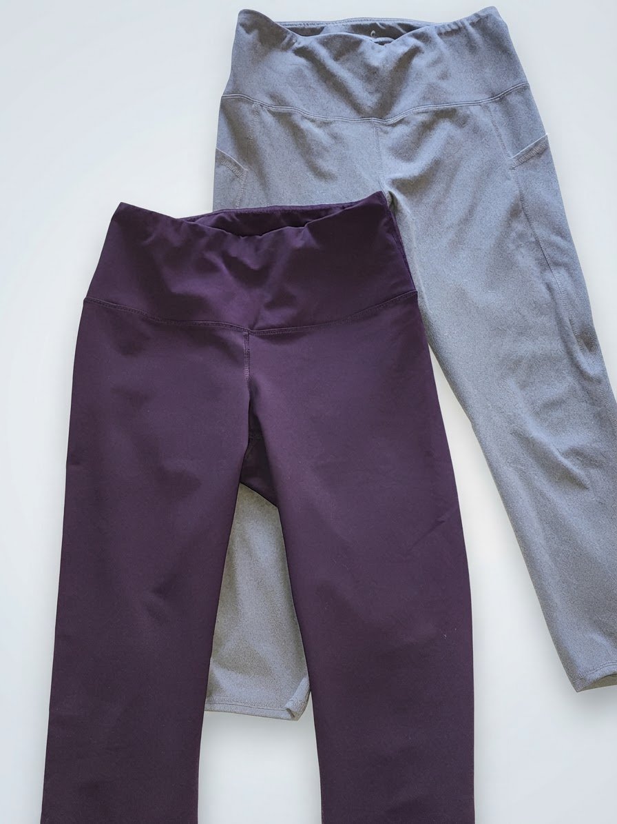 2 legging S violet de la marque 90 DEGRES, gris HEAD 
