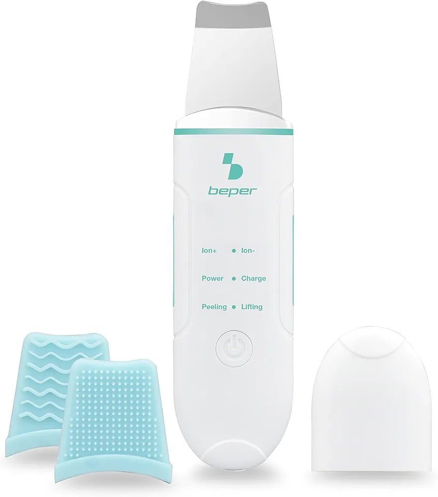BEPER P302VIS003 Ultrasonic Facial Cleansing Device and Facial Massager 4 Functions - Skin Care for All Skin Types