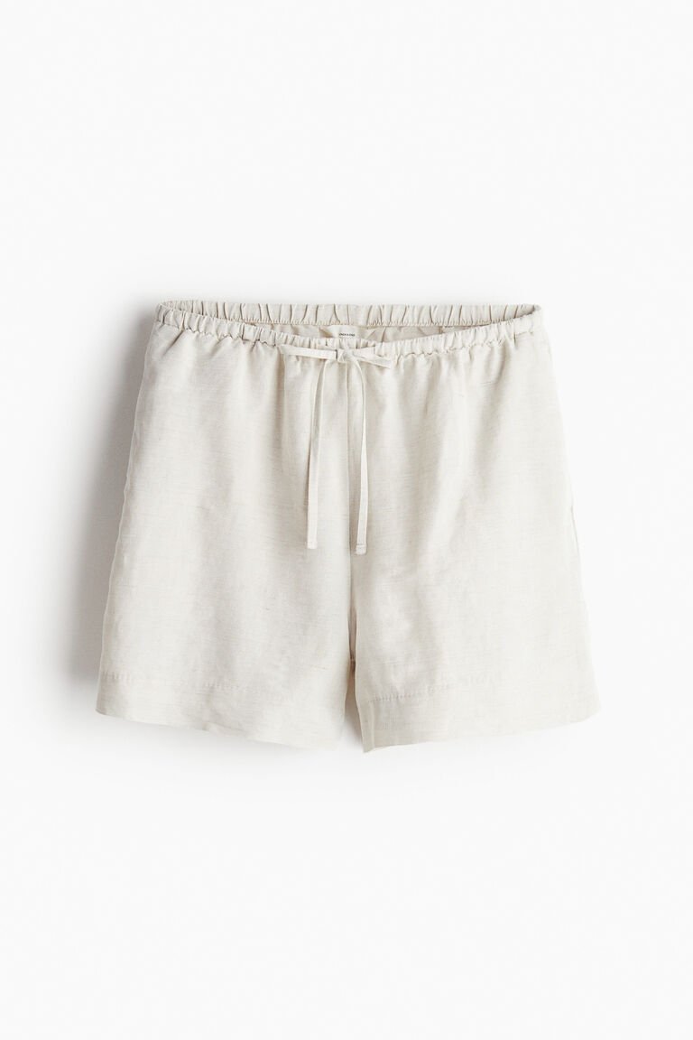 H&M linen-blend shorts taille L 
