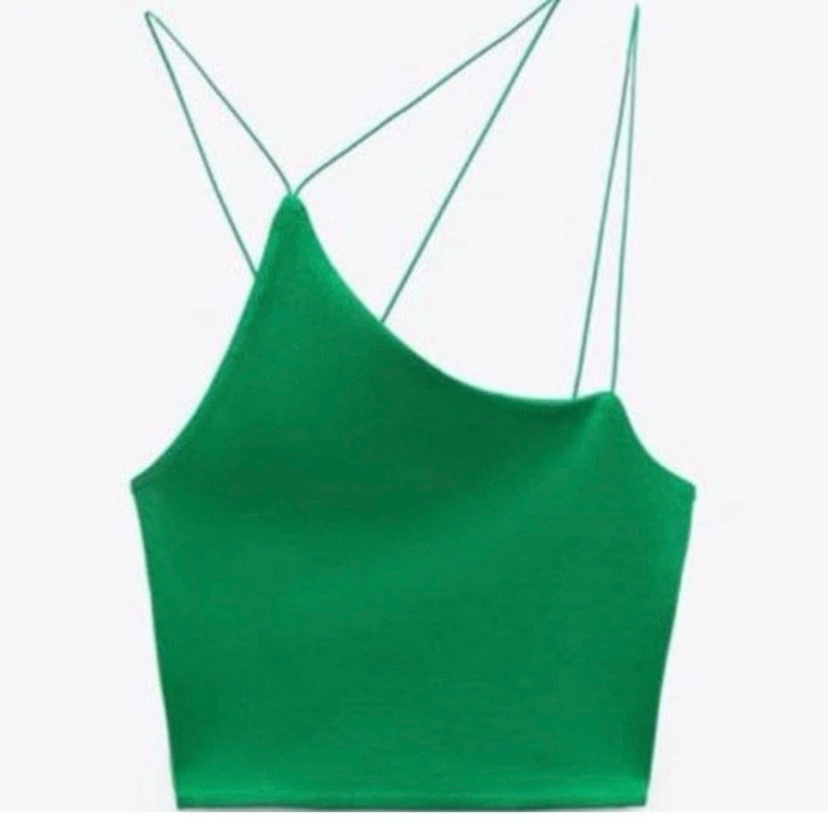 Zara asymmetric strap top