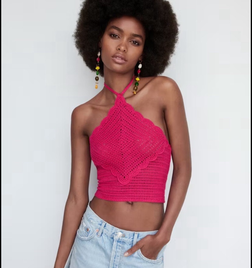  Top col noué de la marque MANGO