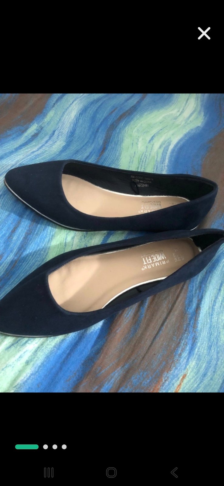 Primark Women Suede Pointed Flat Shoe 38/39