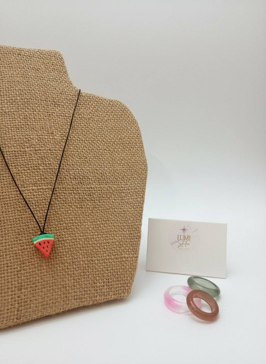 Collier pastèque 🍉