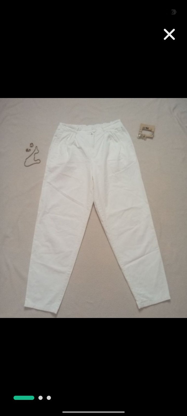 Pantalon jean blanc