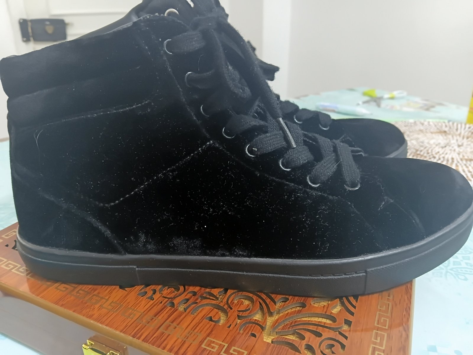 Bottines velours noires zara man pointure 41 neuves jamais portees
