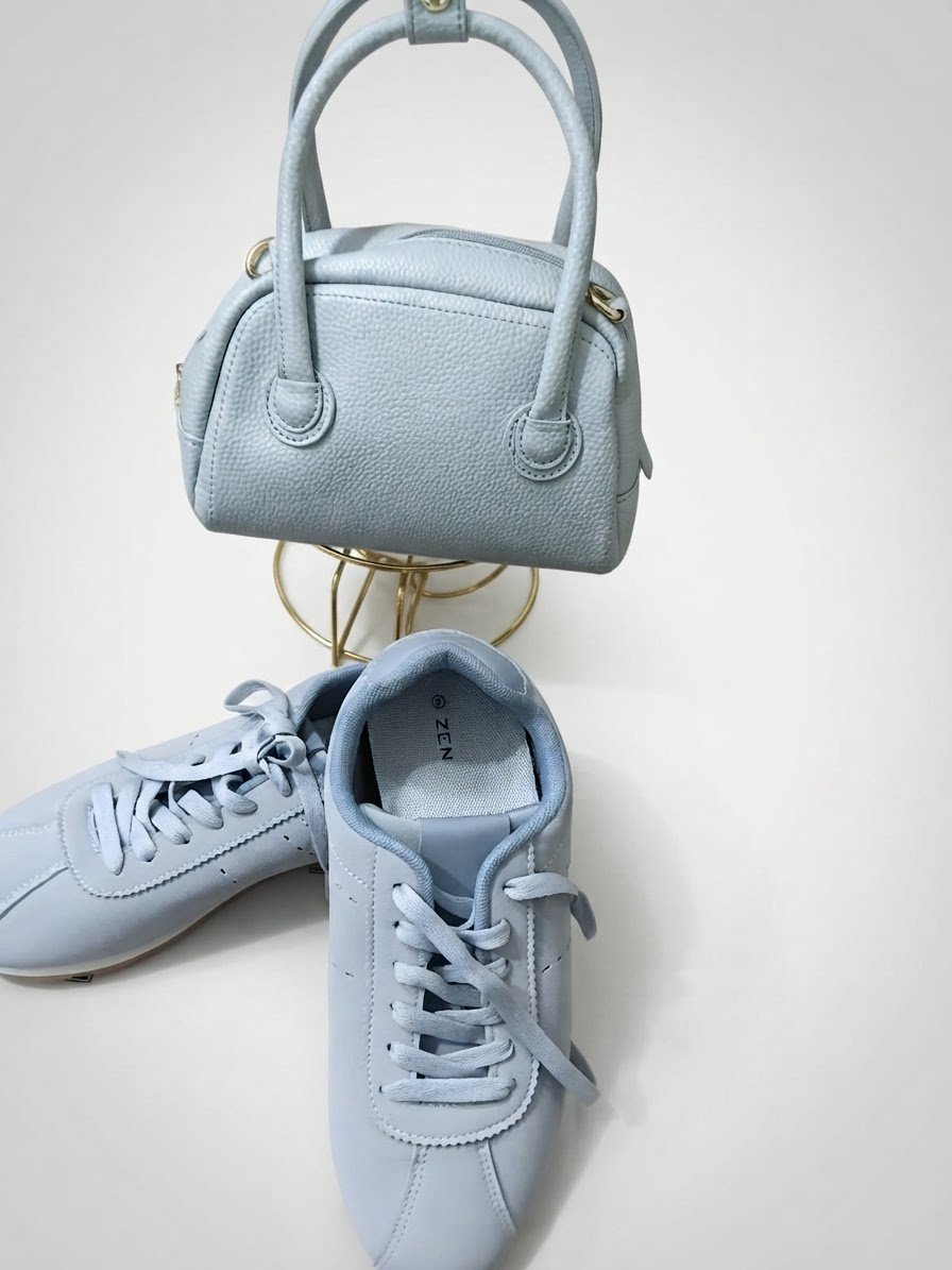 Lot sac à bandouliere et basket denla marque zen pointure 39 portés une seule fois