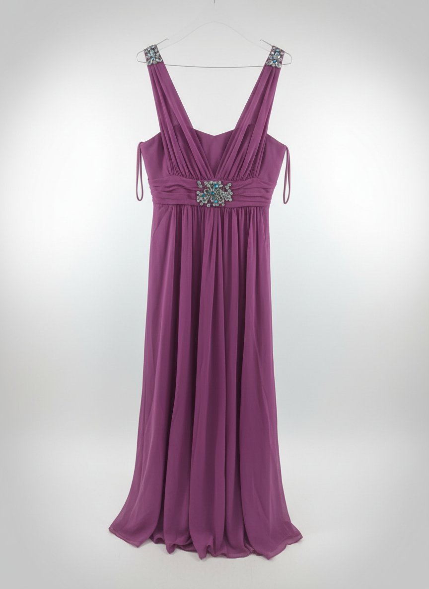 Robe de soiree violet neuve taille 40