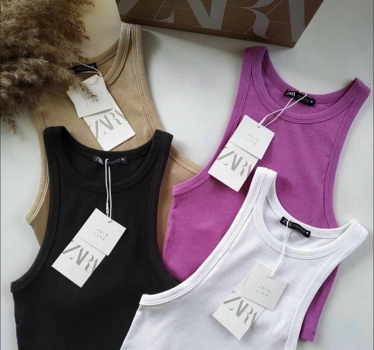 Tops zara violet 