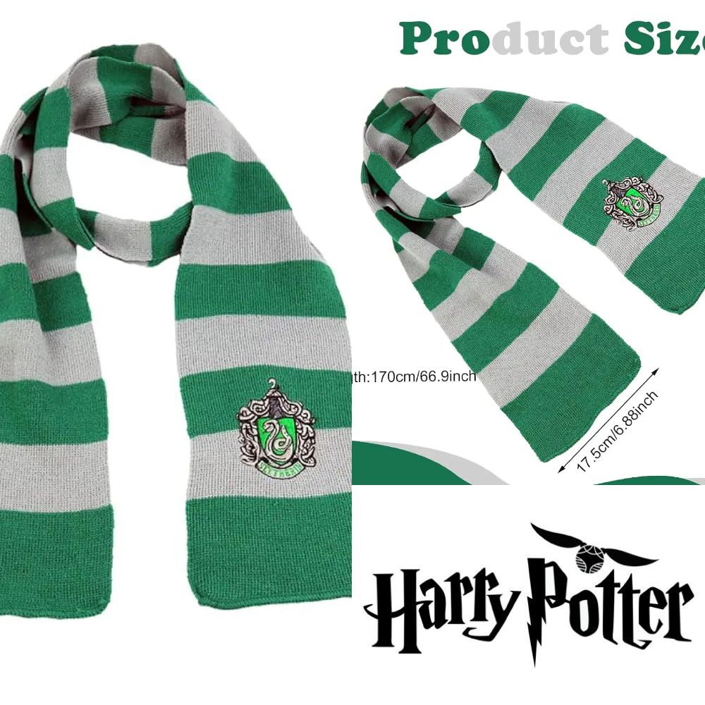 Écharpe Harry potter ⚡️ slytherin 🐍💚