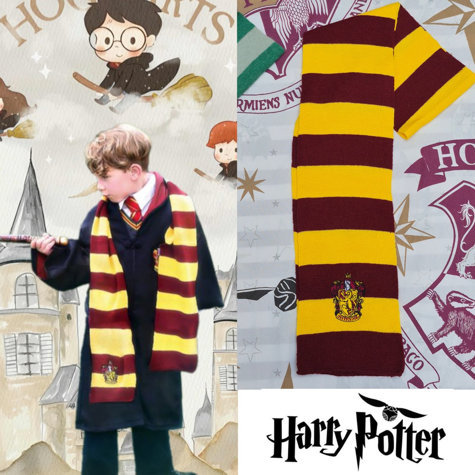 Écharpe Harry Potter gryffindor ❤️⚡️