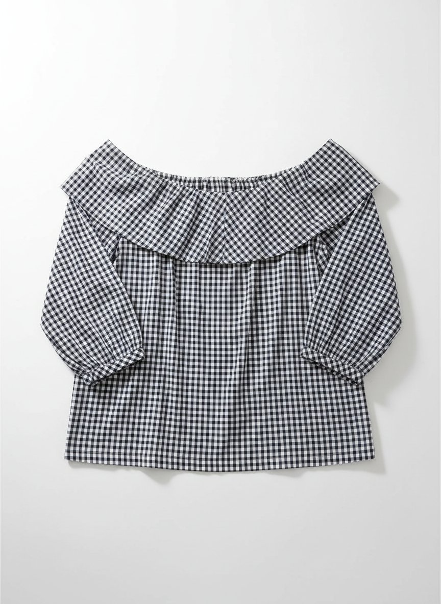 Chemise en carreaux très classe portée 