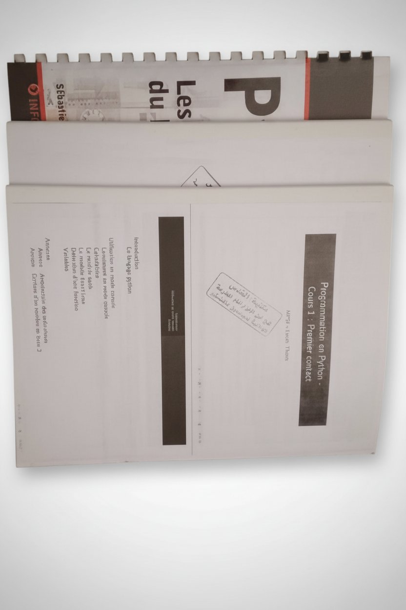 Livres Python cours exercices TP